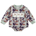 Pudcoco Duck Hunting Baby Clothes Infant Baby Boys Girls Camoflage Embroidered Mallard Duck Sweatshirt Romper (Green 0-3 Months)